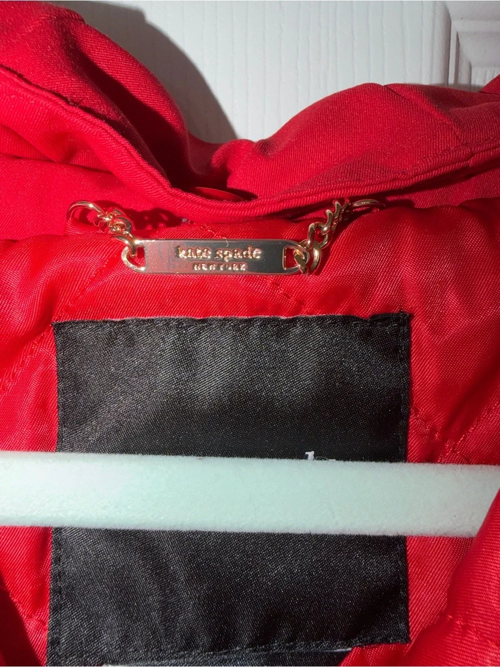 kate spade Bright Red Hooded Coat